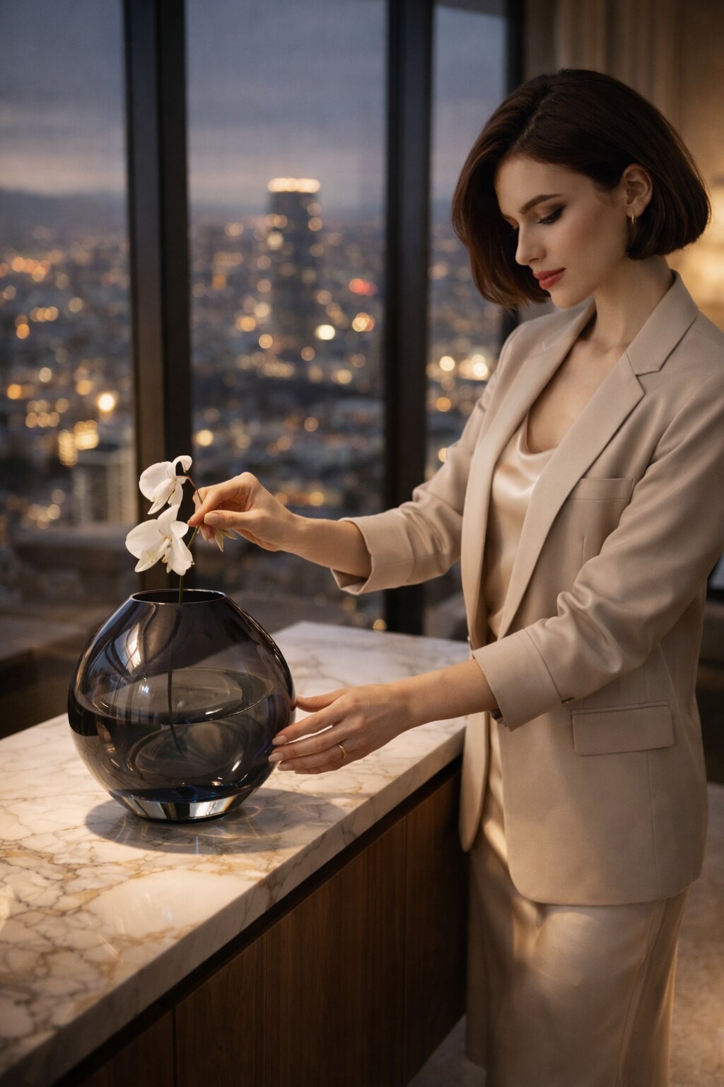 ваза как акцентный арт-объект в гостиной — живой интерьер